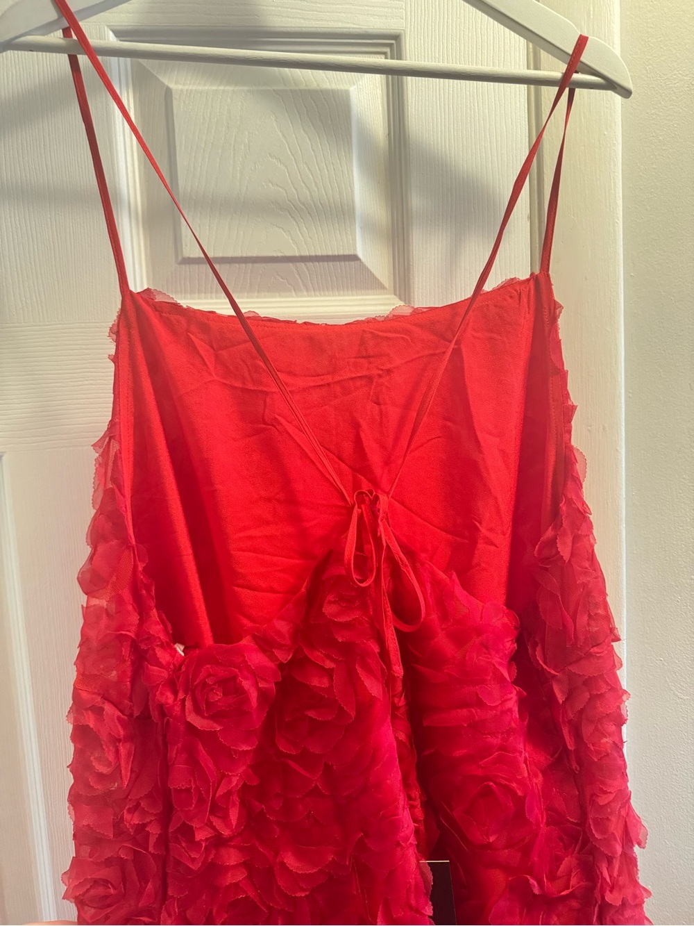 Eloquii 3D Red Floral Appliqué Maxi Dress - Picture 6 of 9